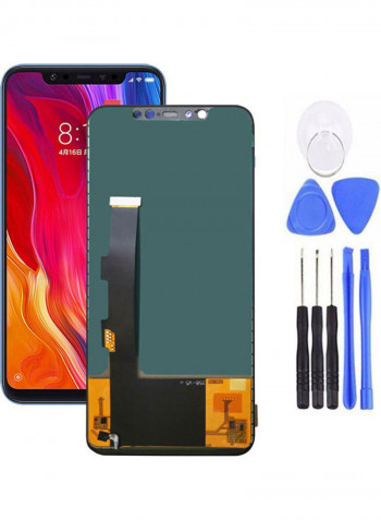 Replacement LCD Display Touch Screen Digitizer Assembly Parts for Xiaomi Mi 8 Black 15x7x0.5cm Black