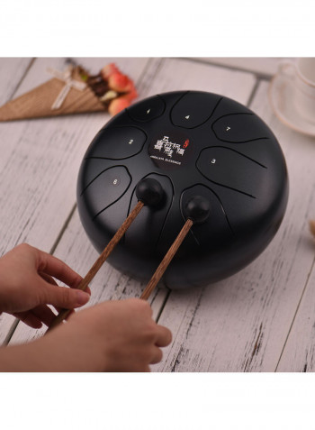 8-Tone Tongue Drum With Mallets & Carry Bag