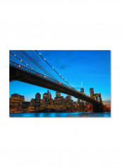Brooklyn Bridge Canvas Wall Art Multicolour 16 x 24inch