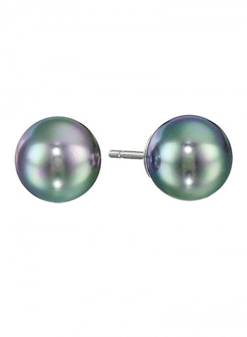 Sterling Silver Pearl Stud Earrings
