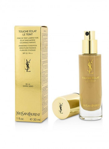 Touche Eclat Le Teint Awakening Foundation SPF22 PA++ BD40 Warm Sand