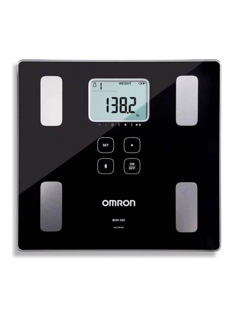 Body Composition Monitor and Scale with Bluetooth Connectivity Black 150kg
