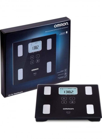 Body Composition Monitor and Scale with Bluetooth Connectivity Black 150kg