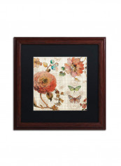 French Country IV Wooden Framed Wall Art Multicolour 16 x 16inch
