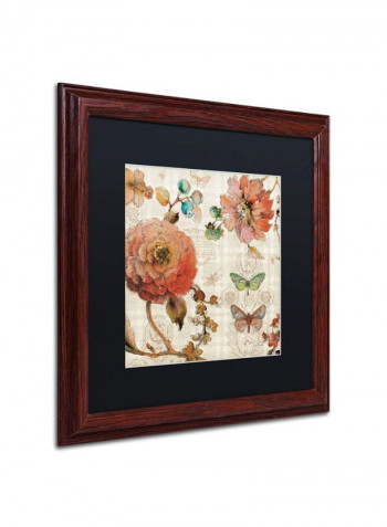 French Country IV Wooden Framed Wall Art Multicolour 16 x 16inch
