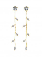 Leaf Chandelier Dangle Earrings