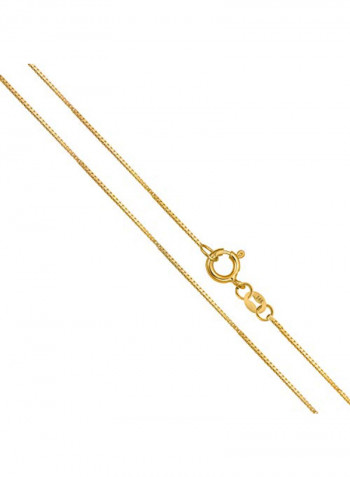 Thin Box Chain Pendant Necklace