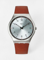 Men's Leather Analog Watch SS07S108
