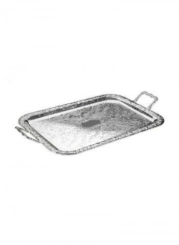 Oblong Tray Silver 46x24.5x15cm