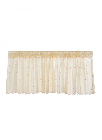 Florence Pattern Window Valance Beige/Pink