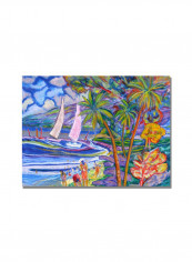 Maui Surf Canvas Wall Art Multicolour 18 x 24inch