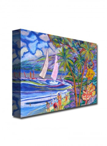 Maui Surf Canvas Wall Art Multicolour 18 x 24inch