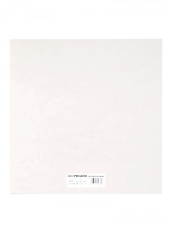 25-Piece Chipboard Sheets White