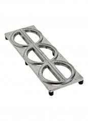 Aluminium Pierogi Maker Silver 11.6x3.8x1inch