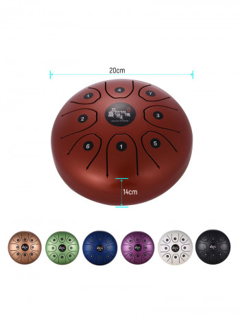 8-Tone Tongue Drum With Mallets & Carry Bag