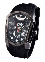Men's Quartz Creative Big Dial Rubber Band Sports Watch 1311