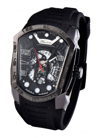 Men's Quartz Creative Big Dial Rubber Band Sports Watch 1311