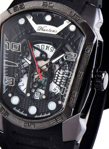 Men's Quartz Creative Big Dial Rubber Band Sports Watch 1311