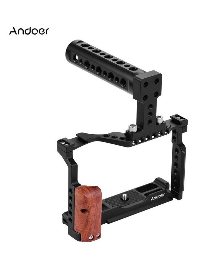 Camera Cage With Top Handle Black/Brown