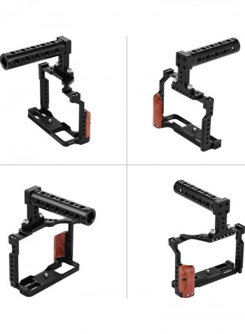 Camera Cage With Top Handle Black/Brown
