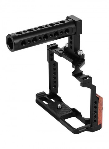 Camera Cage With Top Handle Black/Brown