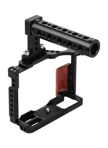 Camera Cage With Top Handle Black/Brown