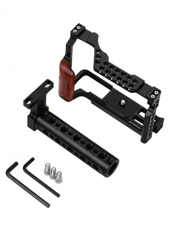 Camera Cage With Top Handle Black/Brown