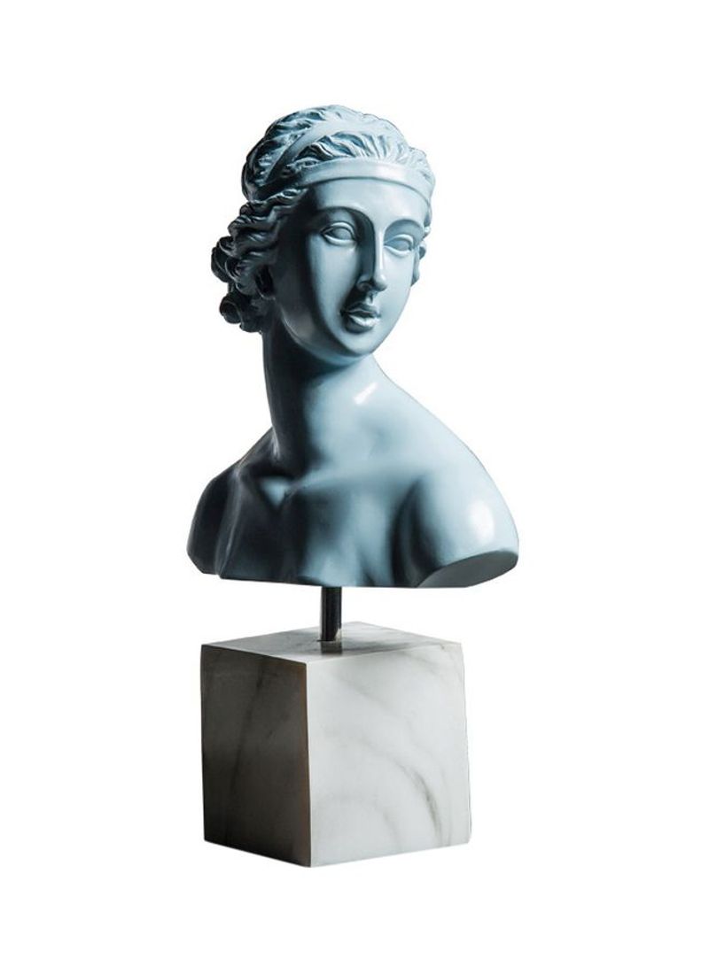 Decorative Crystal Venus Ornament Blue/White 16x7x27cm
