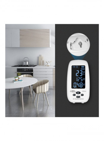 5-In-1 Digital Air Quality Monitor White 25.5cm