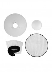 Dish Studio Reflector Diffuser With Honeycomb Soft Cloth 16inch White
