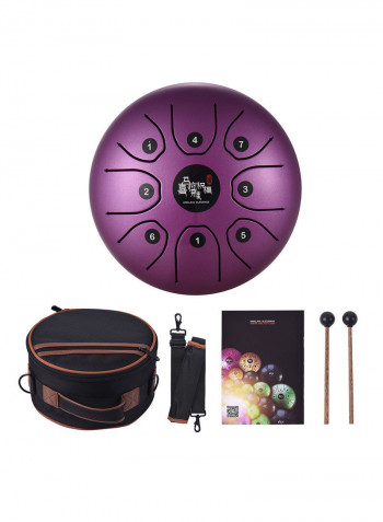 8-Tone Tongue Drum With Mallets & Carry Bag