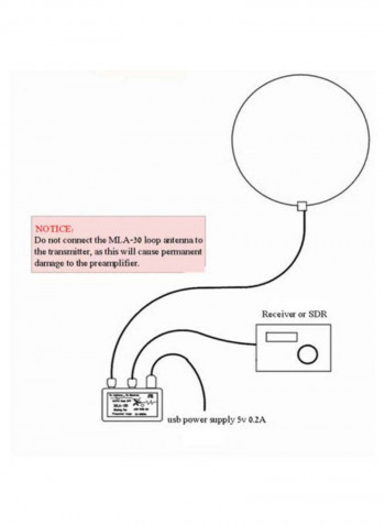 Short Wave Radio Loop Antenna Multicolour