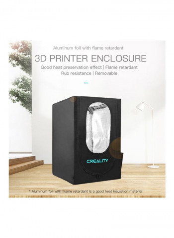 Fireproof Protective 3D Printer Enclosure Cover Black