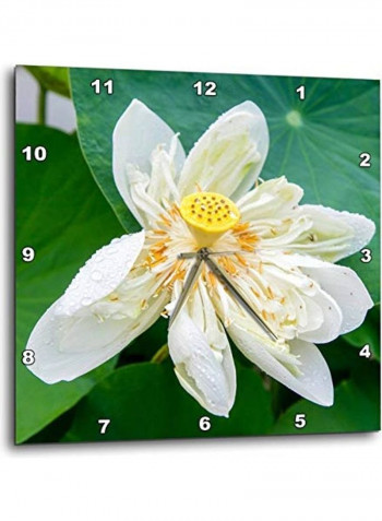 Flower Wall Clock Multicolour 15x15inch