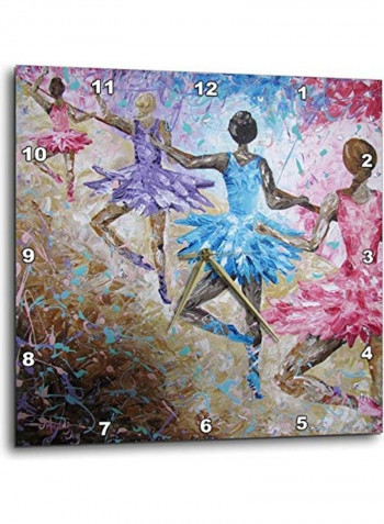 Wall Clock Multicolour 15x15inch