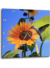 Flower Themed Wall Clock Multicolour