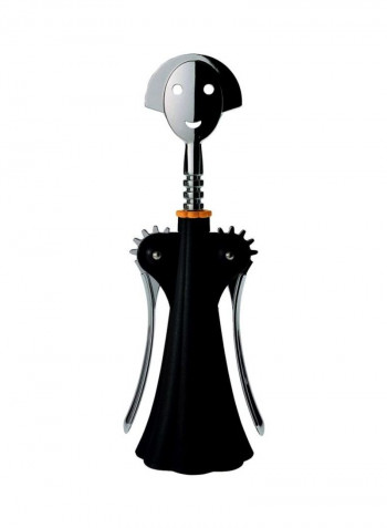 Anna Gili Corkscrew Black/Silver 9.05x2.75inch