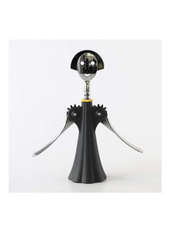 Anna Gili Corkscrew Black/Silver 9.05x2.75inch