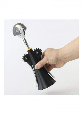 Anna Gili Corkscrew Black/Silver 9.05x2.75inch