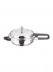 Splendid Stainless Steel Sandwich Bottom Pressure Pan Silver/Black 2L