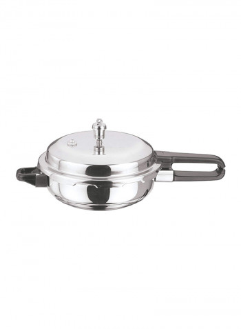 Splendid Stainless Steel Sandwich Bottom Pressure Pan Silver/Black 2L