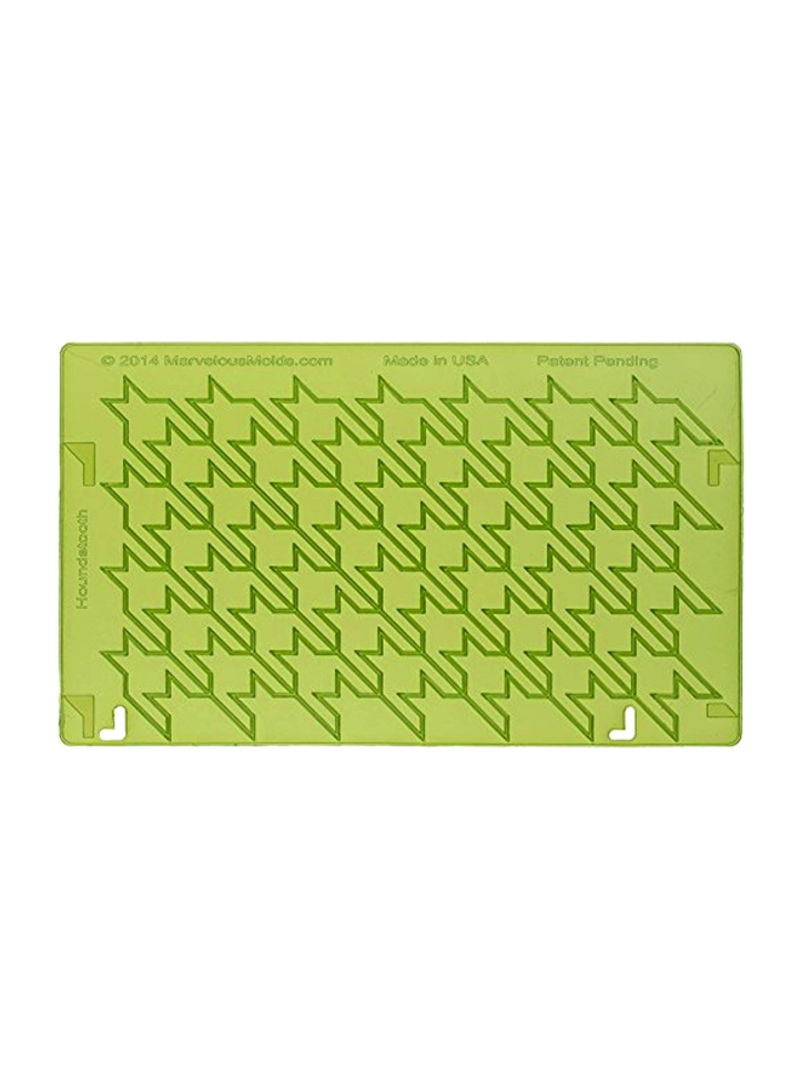 Houndstooth Silicone Onlay Green