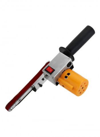 Multifunctional Handheld Mini Sanding Machine Angle Grinder Micro Polishing Machine DIY Tool silver 23.0x16.5x14.0cm