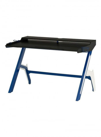 Ultimate Gaming Table Blue/Black/White