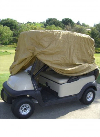 Waterproof 2 Passengers Zipper Golf Cart Protect Cover For EZ Club Car 8x3x3cm