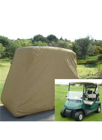 Waterproof 2 Passengers Zipper Golf Cart Protect Cover For EZ Club Car 8x3x3cm