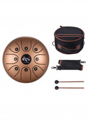 8-Tone Tongue Drum With Mallets & Carry Bag