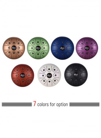 8-Tone Tongue Drum With Mallets & Carry Bag