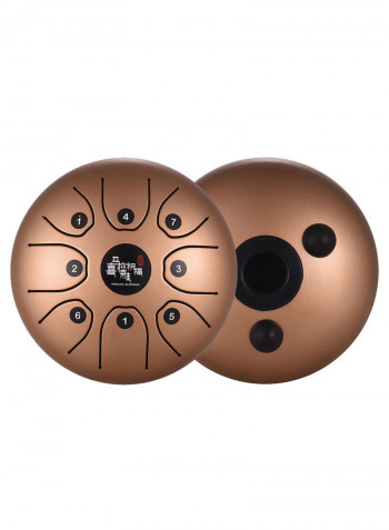 8-Tone Tongue Drum With Mallets & Carry Bag