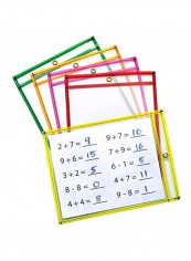 10-Piece Dry Erase Pockets
